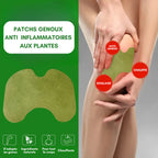 Lot de 24 Patchs genoux anti inflammatoires aux plantes