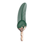 PEACOCK - Stimulateur clitoridien et corps en plume de paon - 10 vibrations