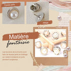 Ensemble de Boutons de Broche en Perles (20 pièces)