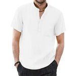 Chemise en lin respirant pour homme
