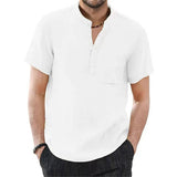 Chemise en lin respirant pour homme