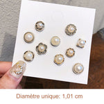 Ensemble de Boutons de Broche en Perles (20 pièces)