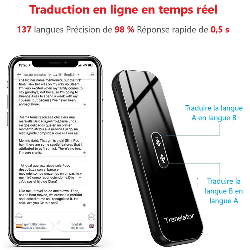 Traducteur multilangues : Traduction Vocal Rapide -137 Langues