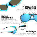 Lunettes de soleil de sport avec verres polarisants anti-reflets