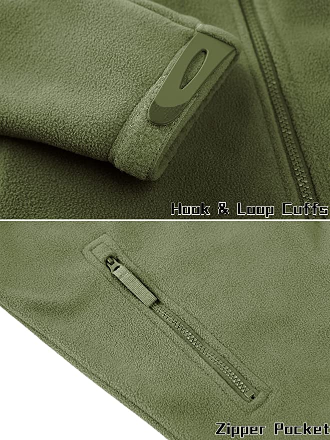 Veste polaire militaire avec Poches Zippées