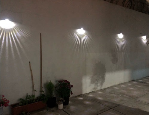 Lampe murale effet soleil