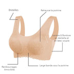 3x Brassières dentelle 5D sans couture
