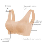 3x Brassières dentelle 5D sans couture