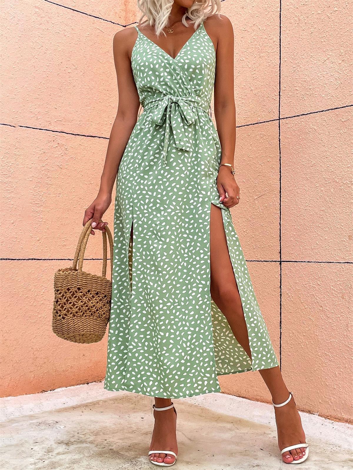 Robe d'été longue à fente - Collection 2023