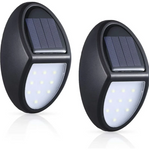 2x Applique murale solaire imperméable