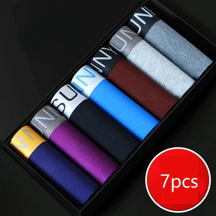 Lot de 7 boxers respirants et anti-bactériens