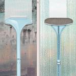 Brosse de nettoyage pour vitres 2 en 1