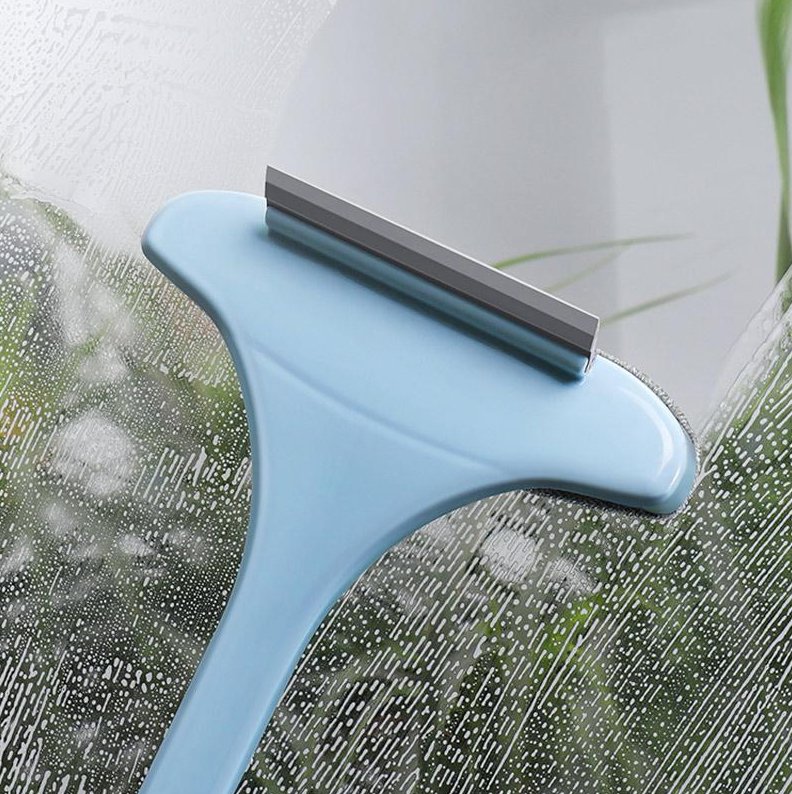 Brosse de nettoyage pour vitres 2 en 1
