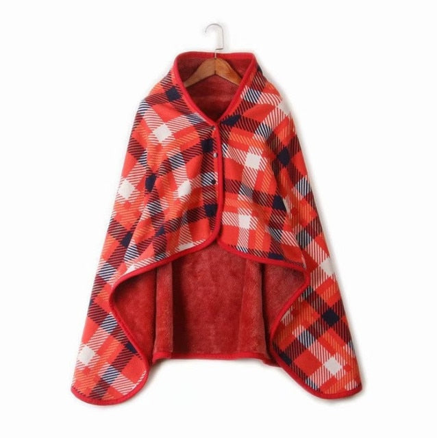 Plaid couverture poncho