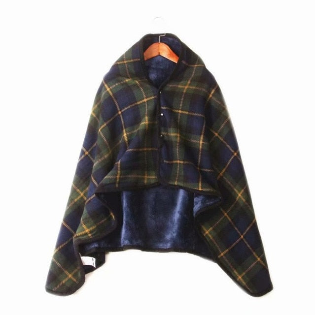 Plaid couverture poncho