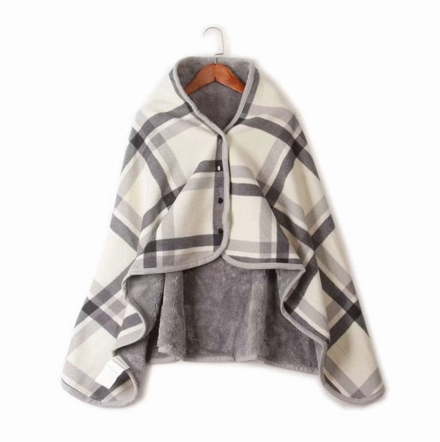 Plaid couverture poncho