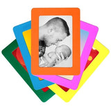3x Cadres de photo magnétiques colorés