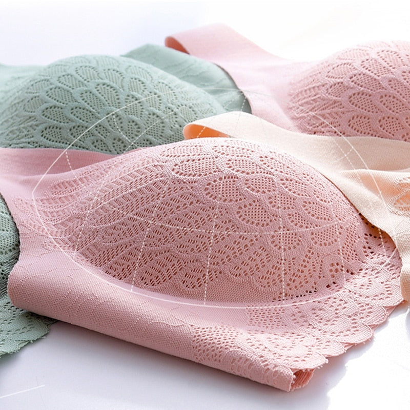 3x Brassières dentelle 5D sans couture