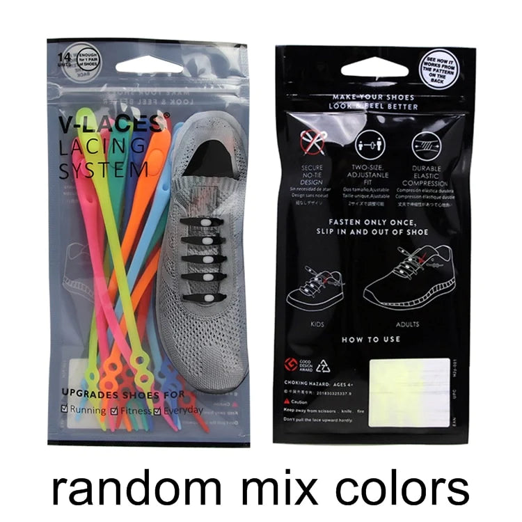 x14 No-tie elastic laces