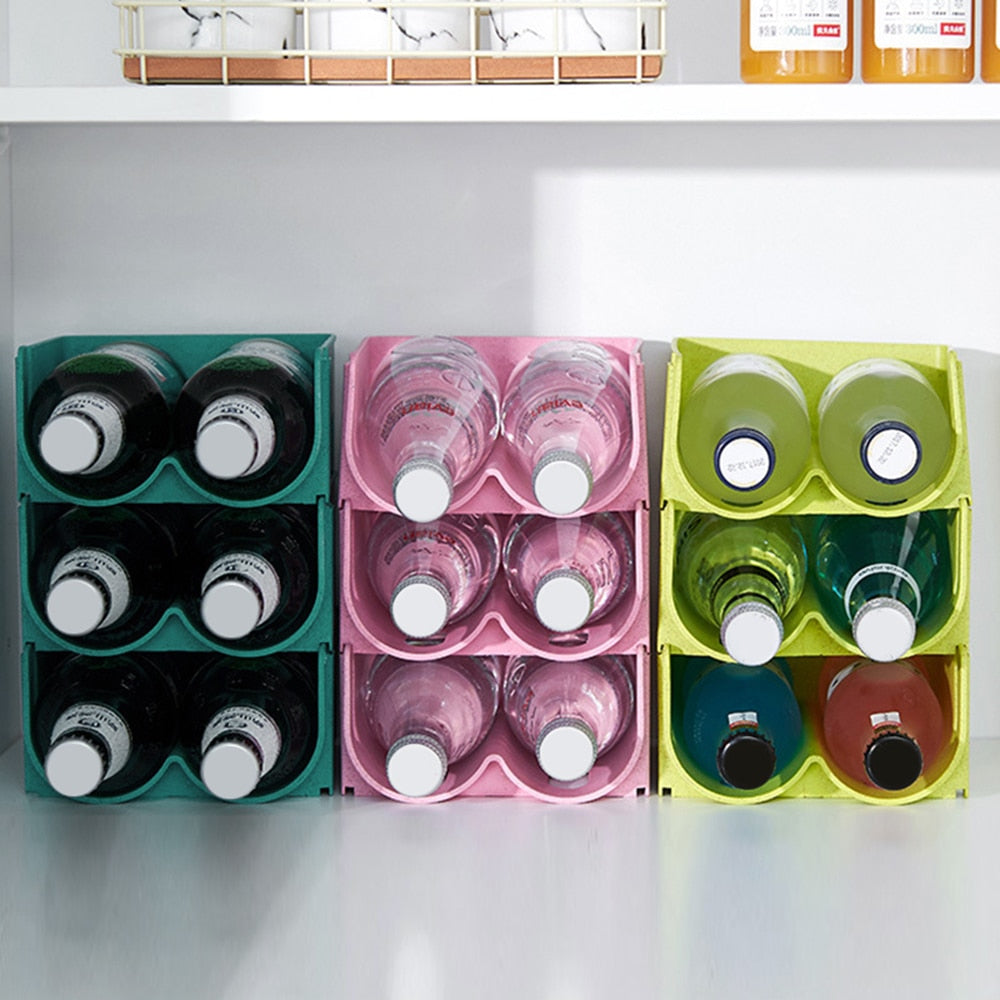 3x Porte bouteille pour réfrigérateur