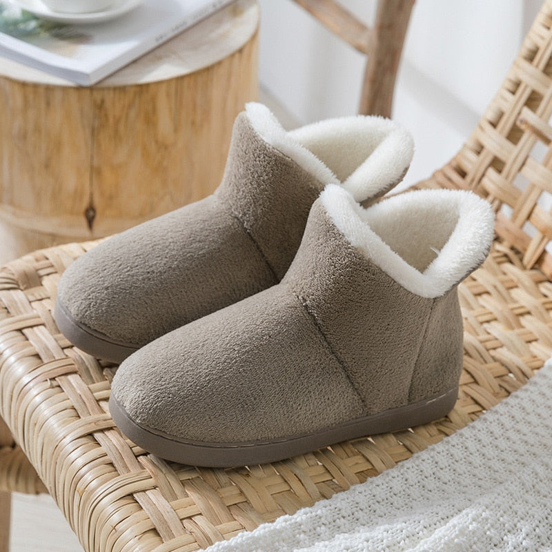 Pantoufles bottes fourrées