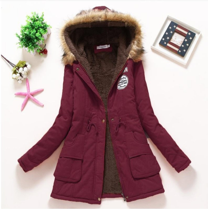 Parka cintrée à capuche - Femme