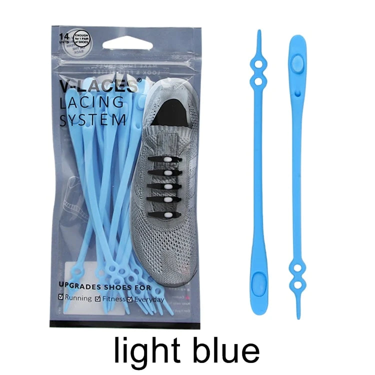 x14 No-tie elastic laces