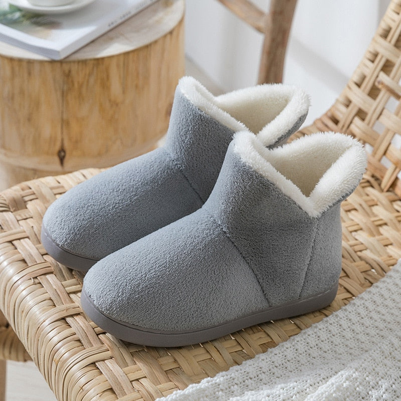 Pantoufles bottes fourrées