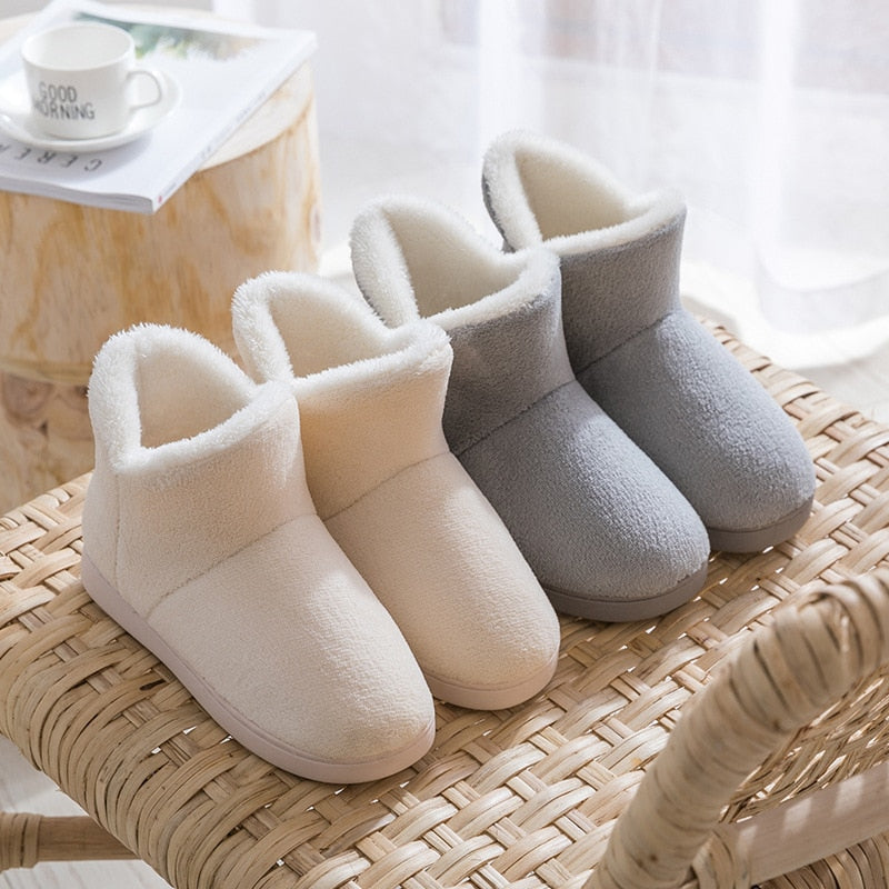 Pantoufles bottes fourrées