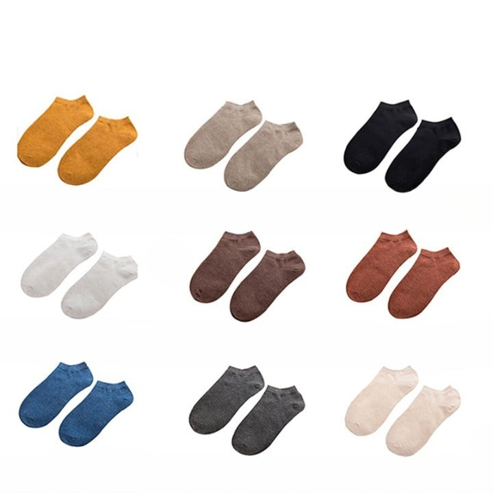 Lot de 10 Paires de Socquettes en Fibre de Bambou