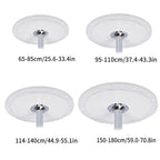 Nappe de table ronde transparente et élastique