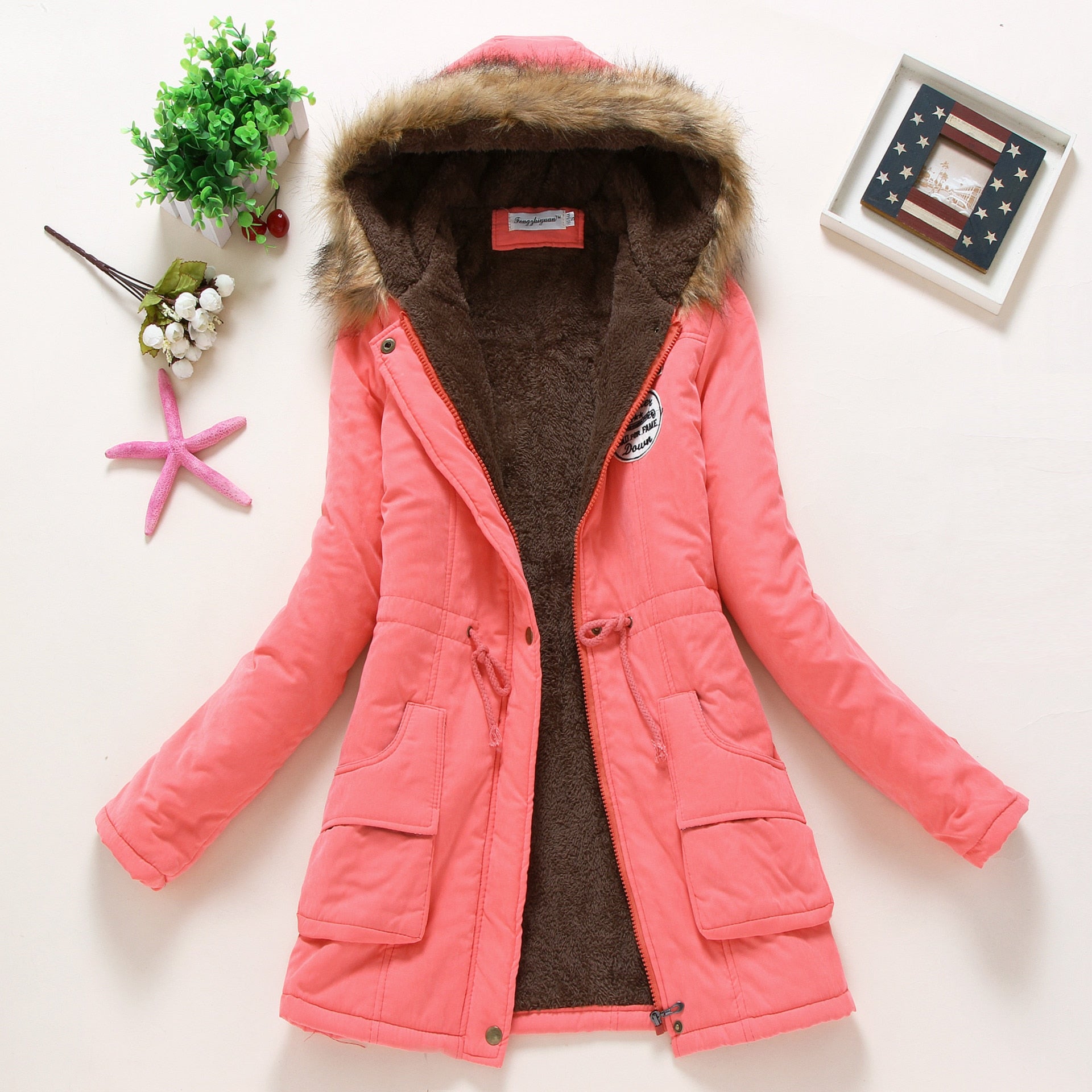 Parka cintrée à capuche - Femme