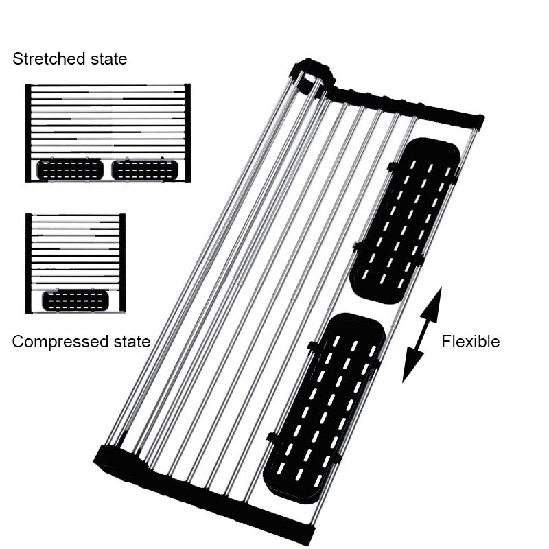 Égouttoir à vaisselle pliable