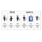 100XClips De Fixation Universels