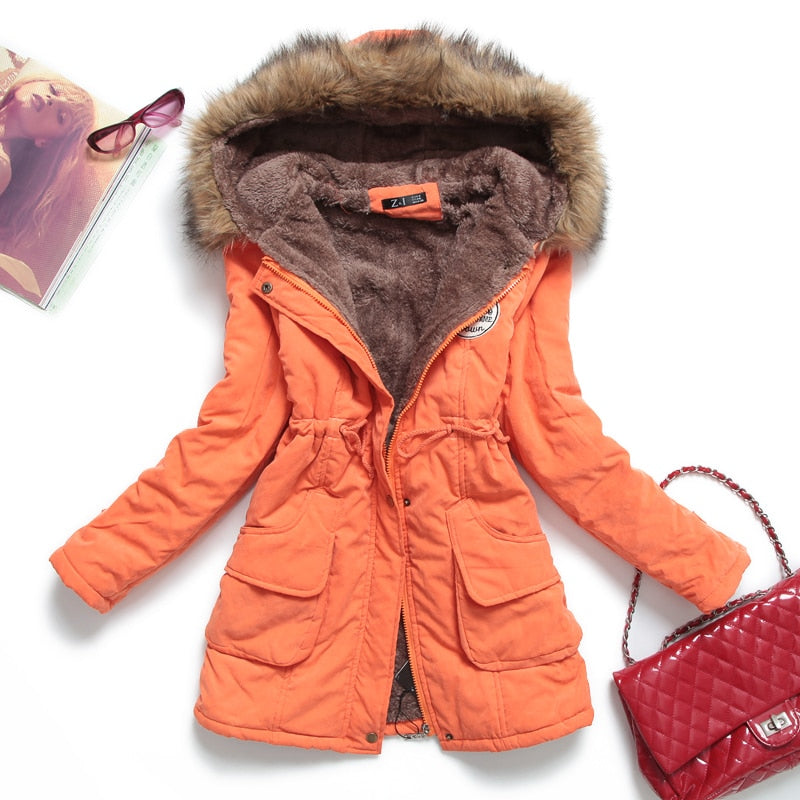 Parka cintrée à capuche - Femme