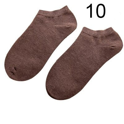Lot de 10 Paires de Socquettes en Fibre de Bambou