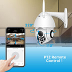 Caméra de Surveillance dôme extérieure PTZ IP Wifi 1080P