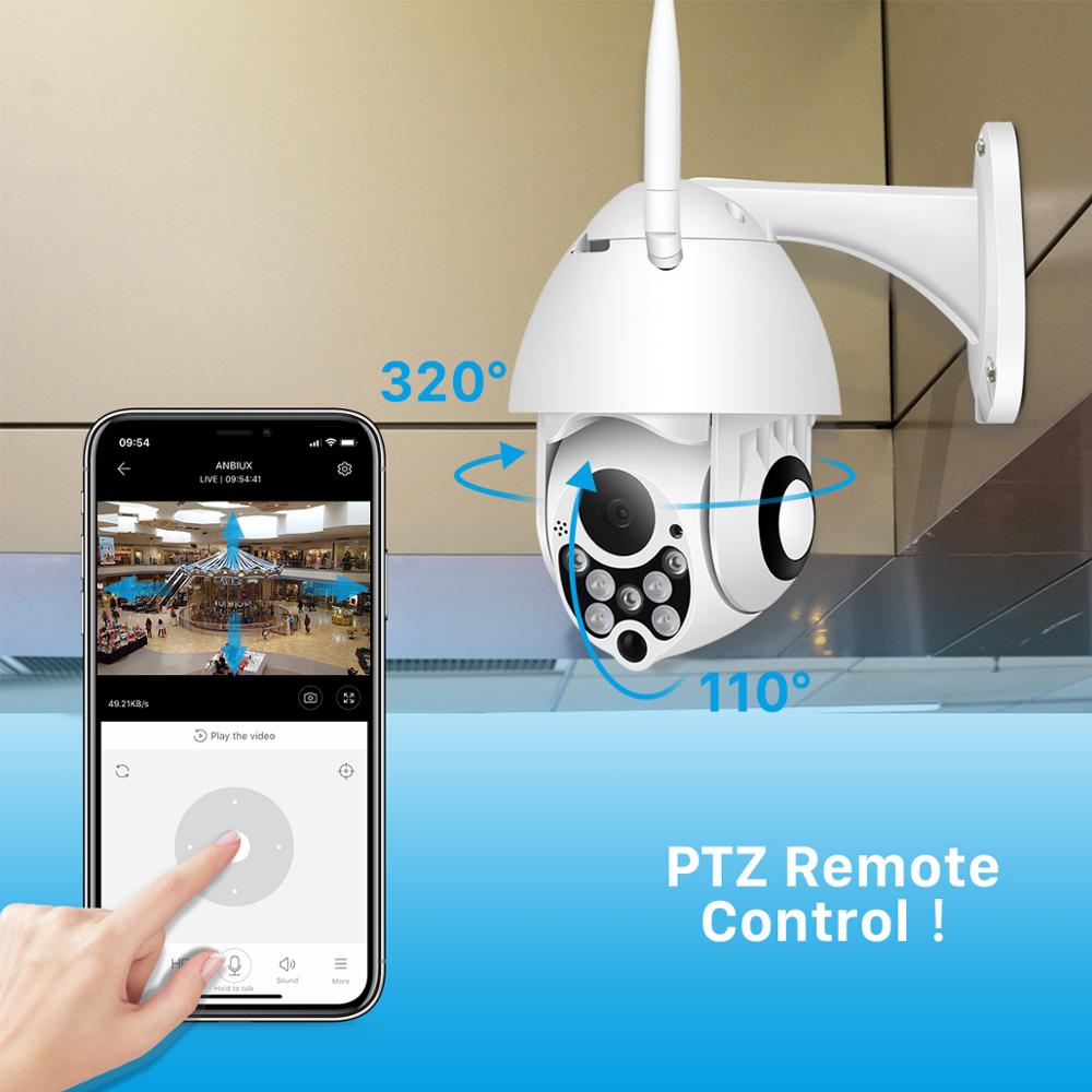 Caméra de Surveillance dôme extérieure PTZ IP Wifi 1080P
