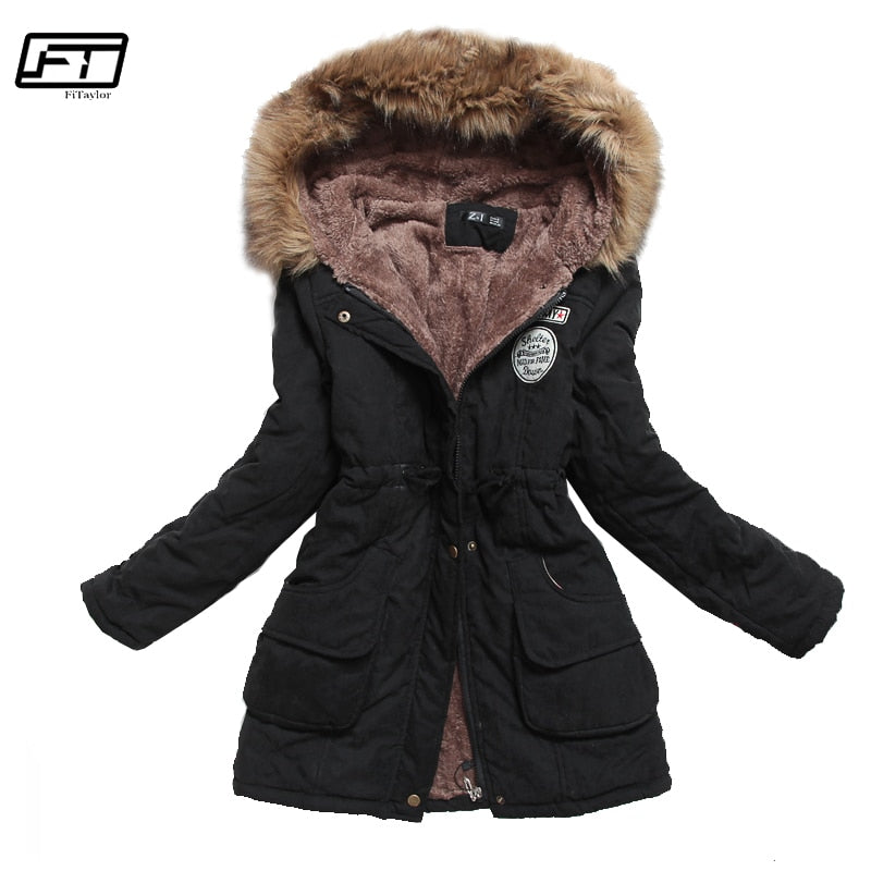 Parka cintrée à capuche - Femme