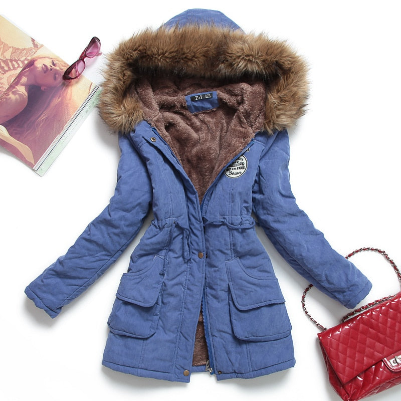 Parka cintrée à capuche - Femme