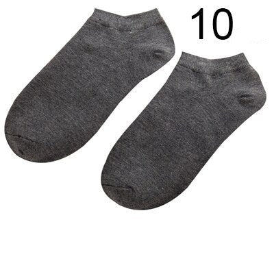 Lot de 10 Paires de Socquettes en Fibre de Bambou