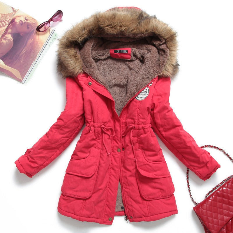 Parka cintrée à capuche - Femme