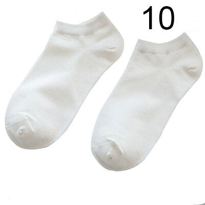 Lot de 10 Paires de Socquettes en Fibre de Bambou