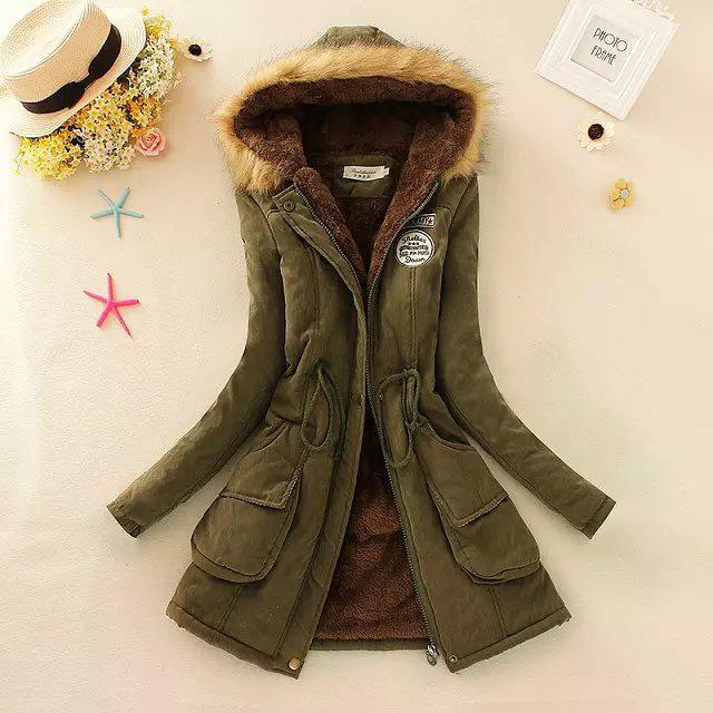 Parka cintrée à capuche - Femme