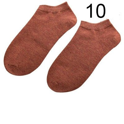 Lot de 10 Paires de Socquettes en Fibre de Bambou