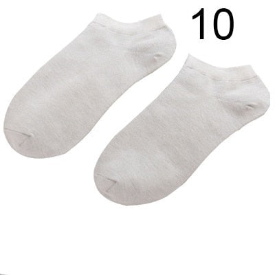 Lot de 10 Paires de Socquettes en Fibre de Bambou