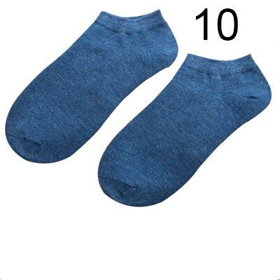 Lot de 10 Paires de Socquettes en Fibre de Bambou