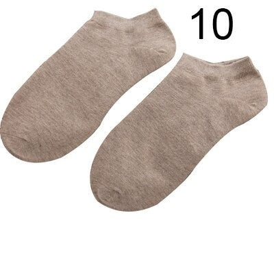 Lot de 10 Paires de Socquettes en Fibre de Bambou