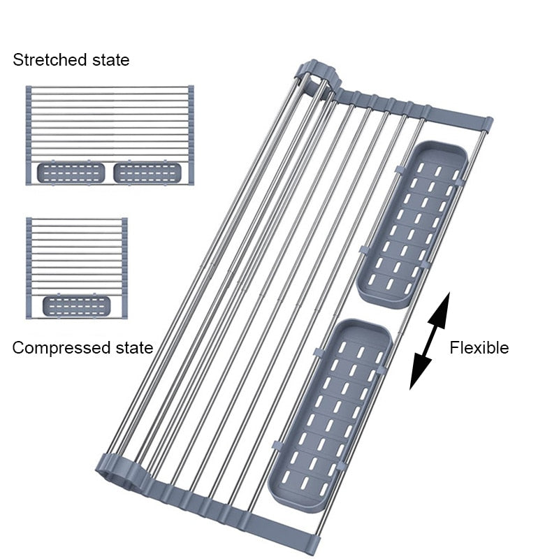 Égouttoir à vaisselle pliable