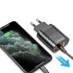 Chargeur rapide 3.0 - USB/USB C